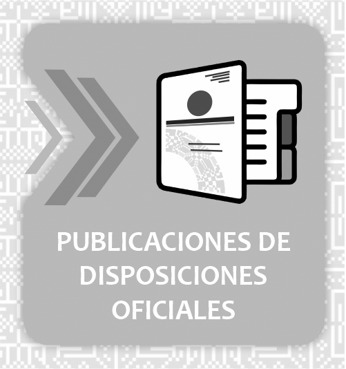 Publicaciones de disposiciones oficiales